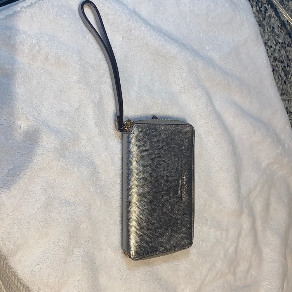 Silver Kate Spade wallet